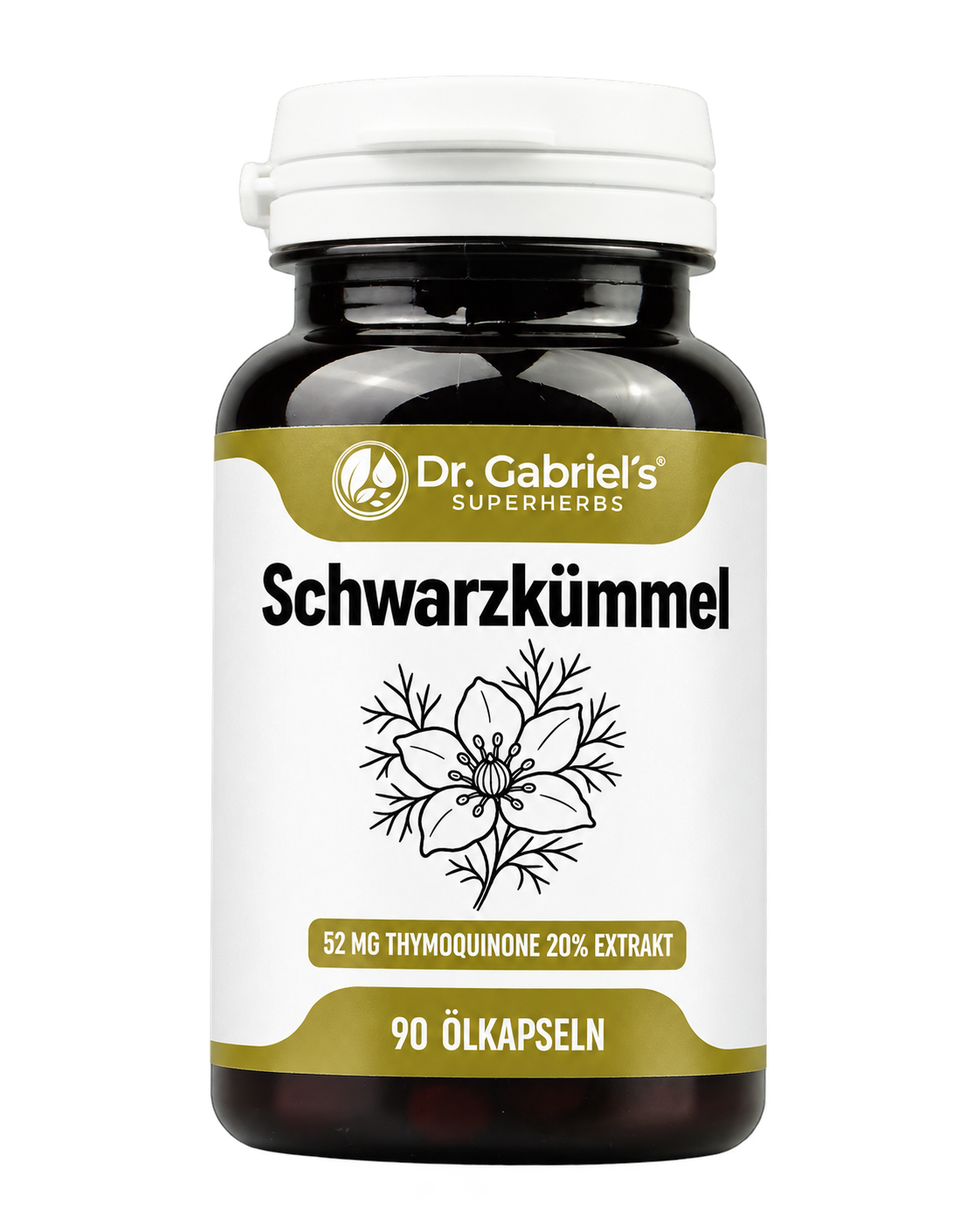 Black Seed Oil Capsules 20% Thymoquinone – 90 Vegan Caps